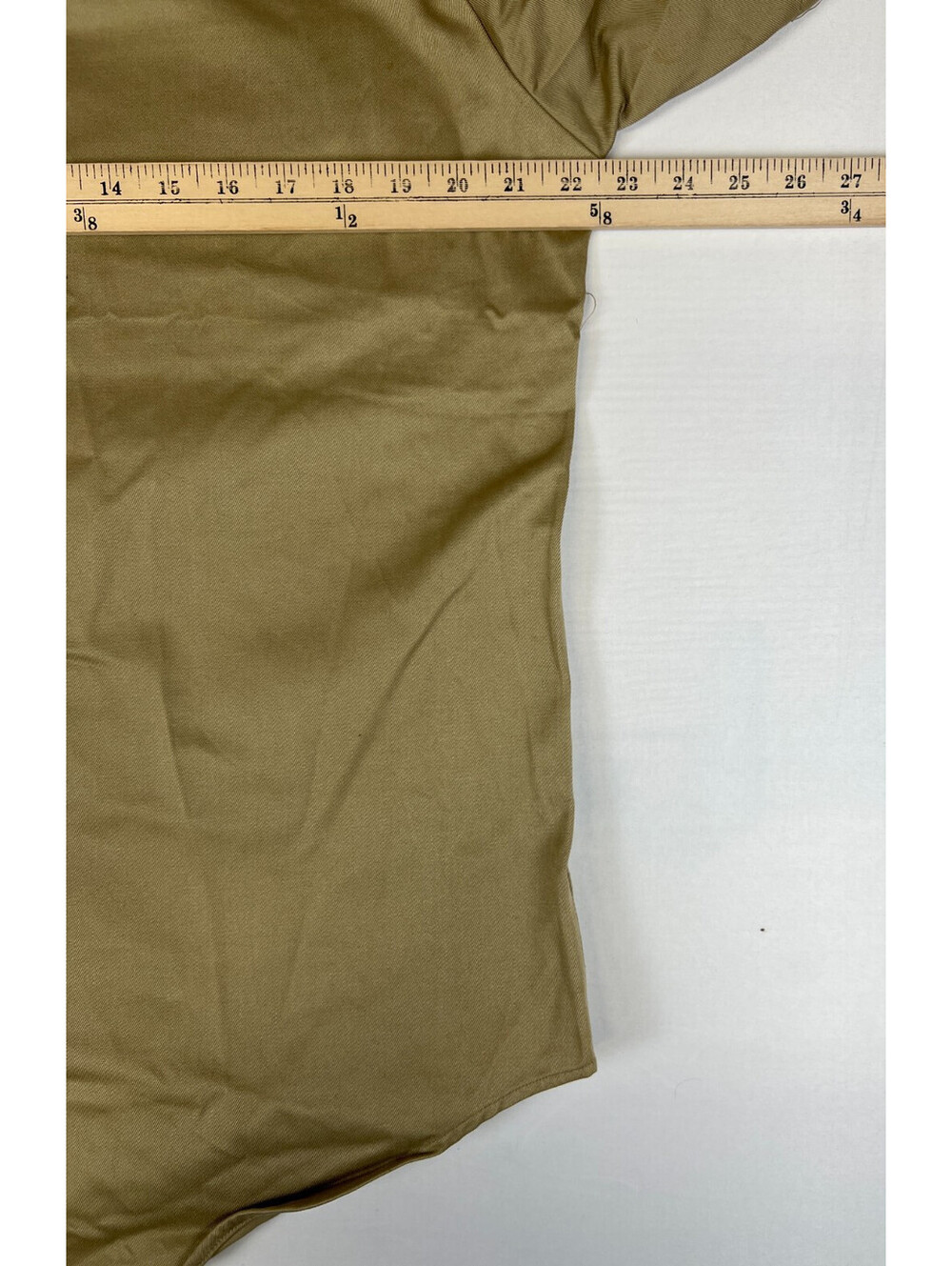 Vintage US Military Khaki Shirt Mens Medium Short Sleeve Utility Service Uniform - Picture 9 of 10